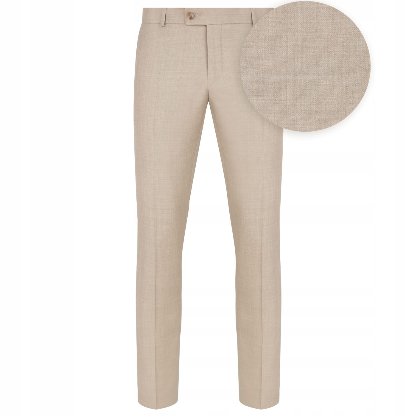 Oblekové kalhoty v béžové barvě, 100% vlna Pako Lorente vel 100/176