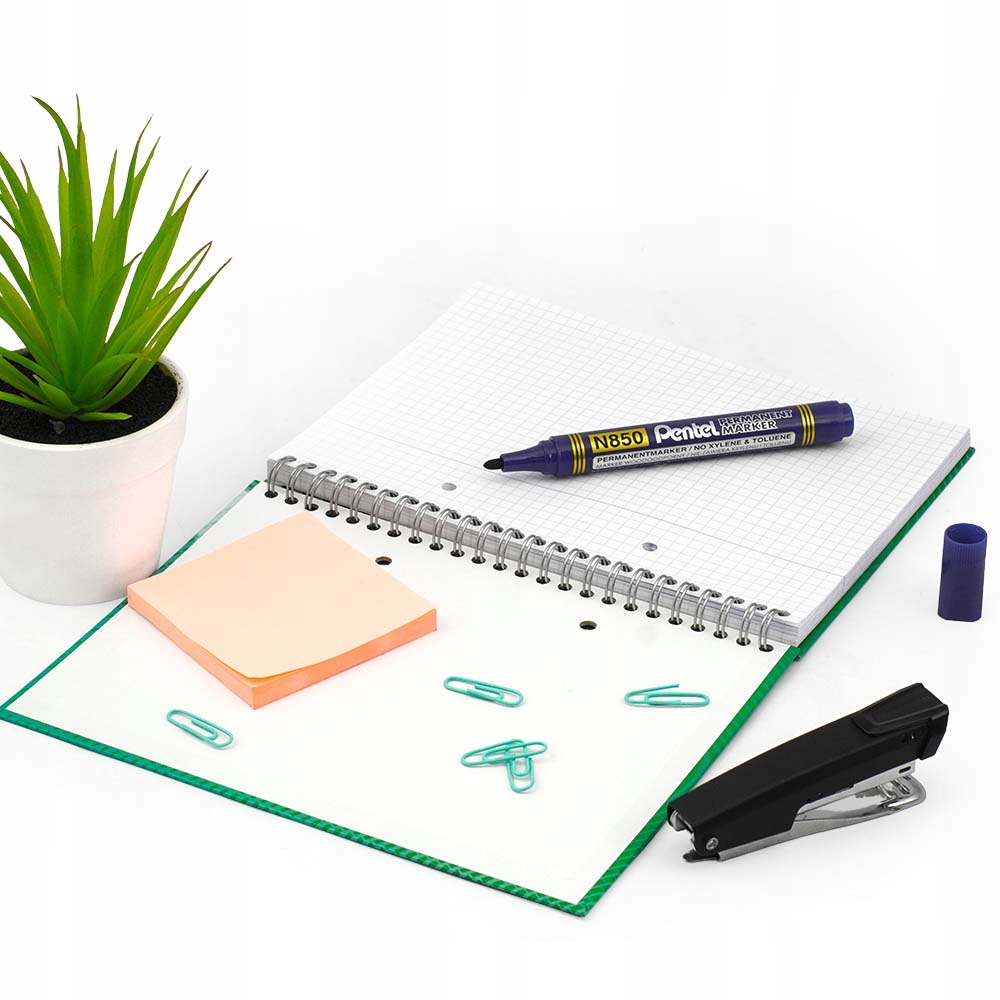 MARKER PERMANENTNY PENTEL N850 OKRĄGŁY NIEBIESKI Kod producenta N850-CE