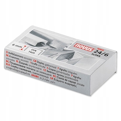 

Zszywki Novus 24/6 x 1000 (040-0158)