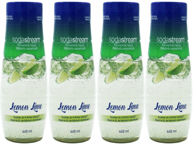 6x SYROP KONCENTRAT LEMON LIME DO SATURATORA SODASTREAM 9L NAPOJU z 440ml Kod producenta 8718692615793 x6