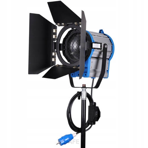 Lampa Nepřetržitého Světla Halogenová 650W 3200K s Fresnelovou Čočkou A S Bránami