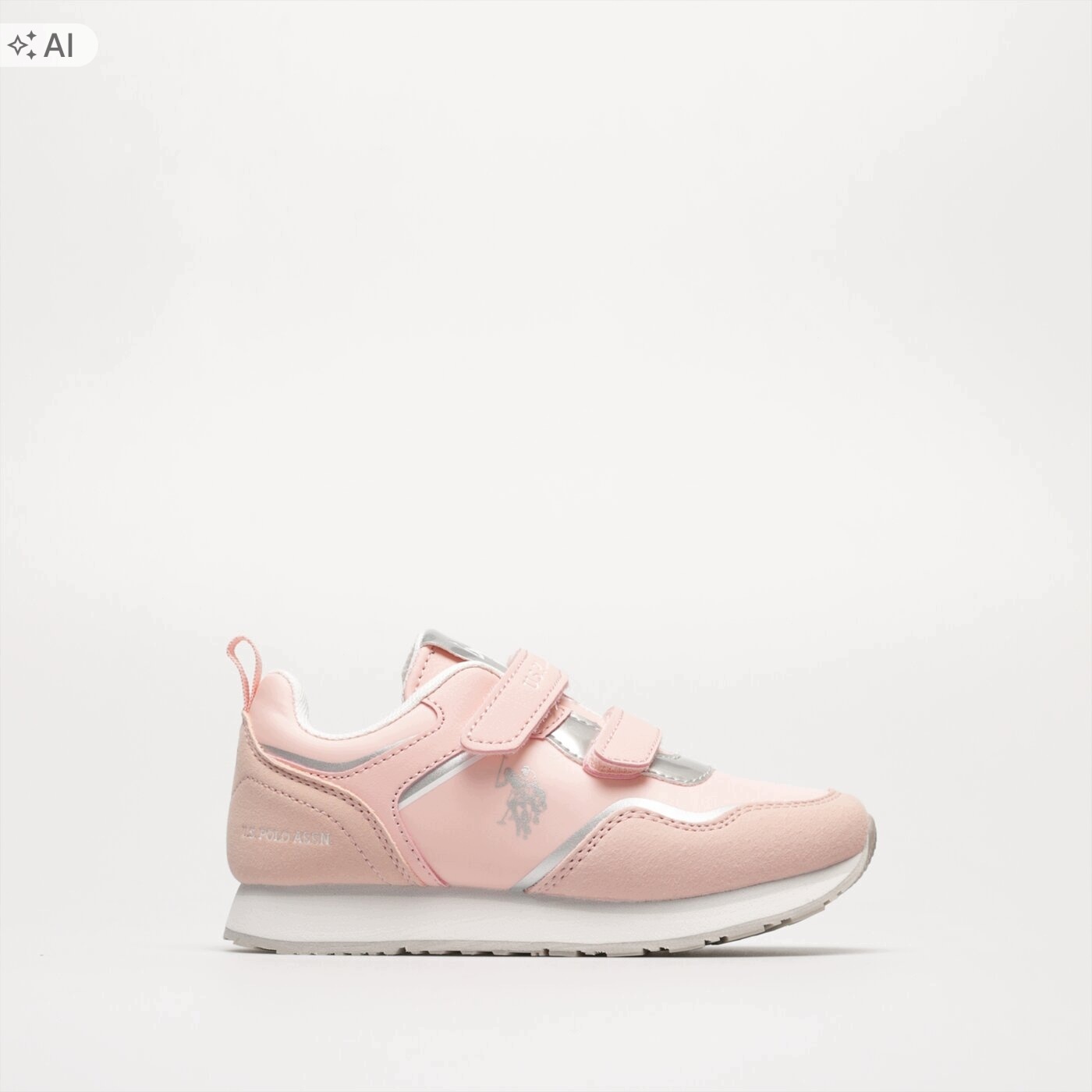 U.s. Polo Assn. Różowe Dziewczęce Sportowe Sneakersy Na Rzepy 32 U3A