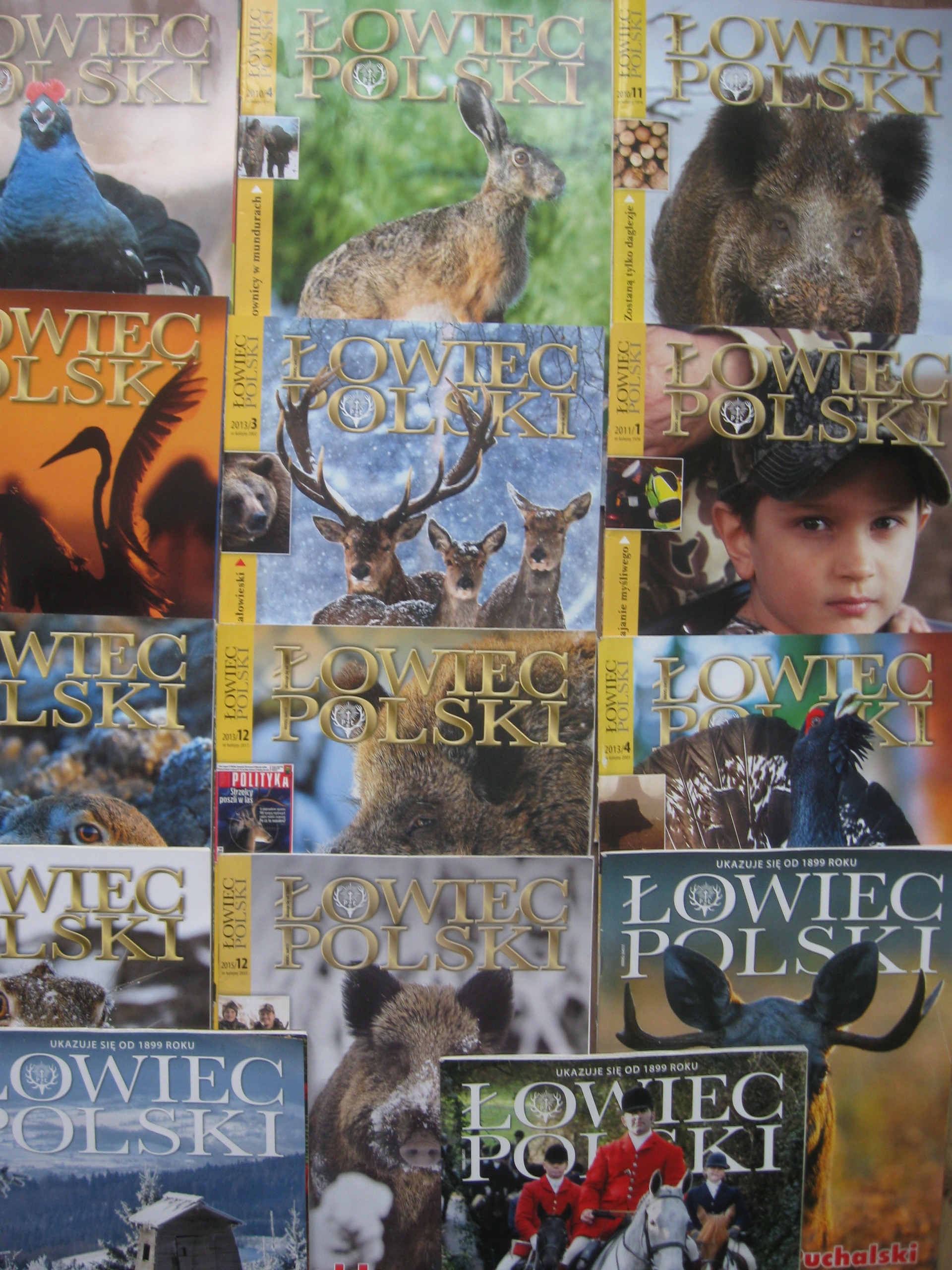 Myślistwo Łowiec Polski 14 numerów 2010-2017