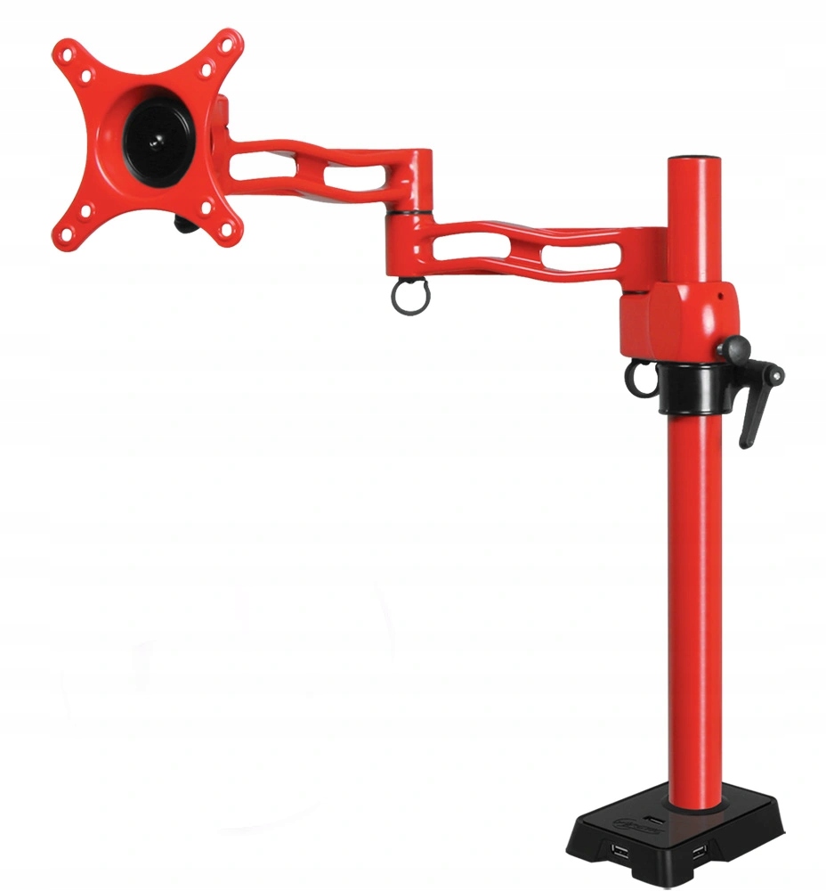 Arctic Z1 red single monitor arm with Usb Hub