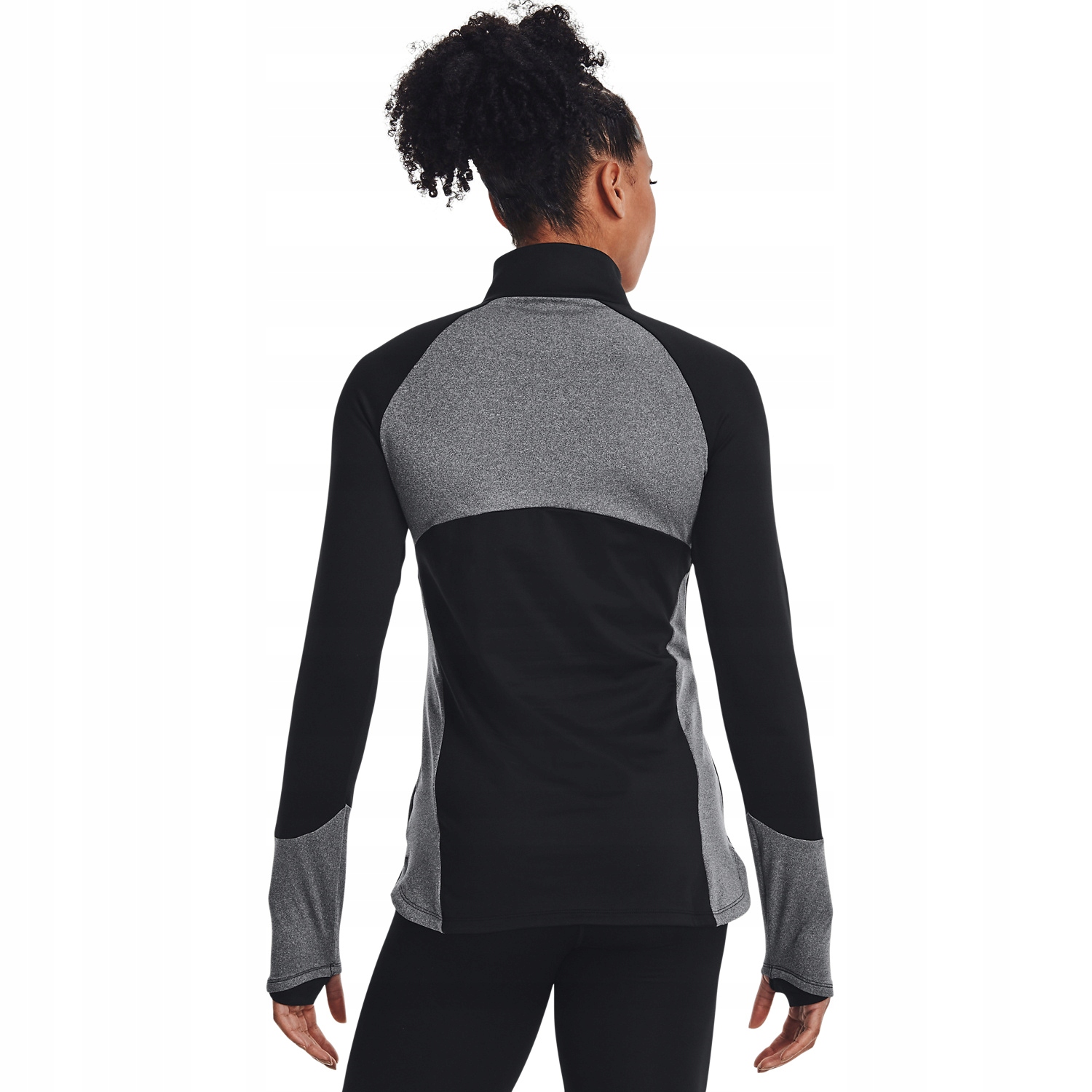 Sportovní Mikina Dámská tréninková Under Armour 1/2 Zip Černo-šedá vel.