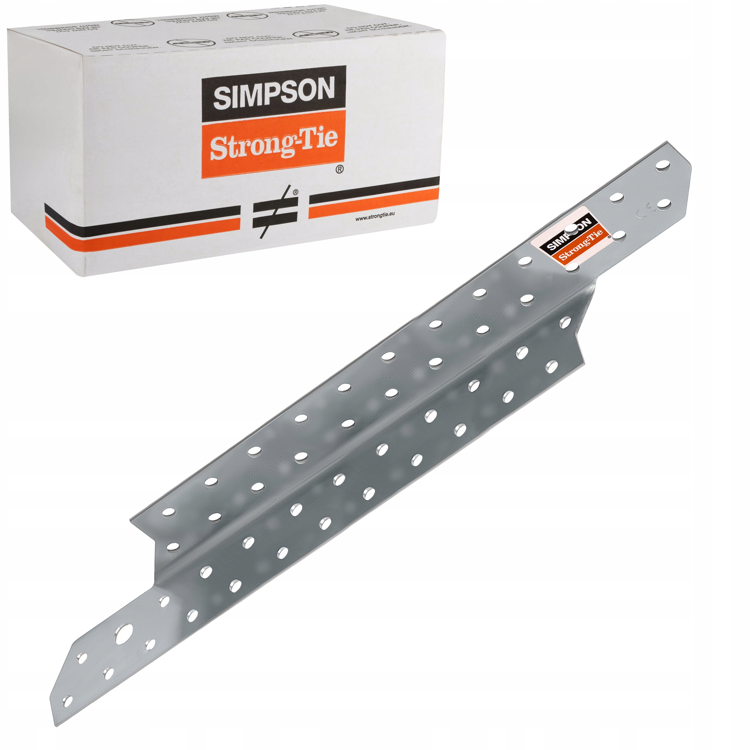Tesárske krokvové spojky 290 mm 2 mm 100 ks Pravé Simpson SPF290R