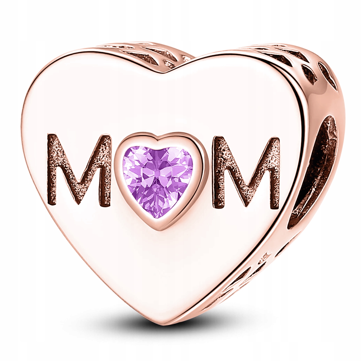 Charms Mom milovaná maminka růžové zlato stříbro 925