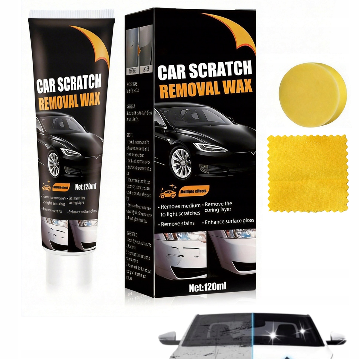 Zestaw Do Usuwania Zarysowan Z Lakieru 120ml