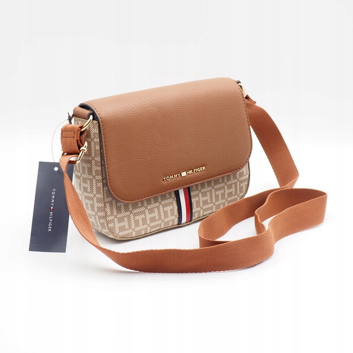 Dámská klasická kabelka Tommy Hilfiger, hnědá, malá (nová)