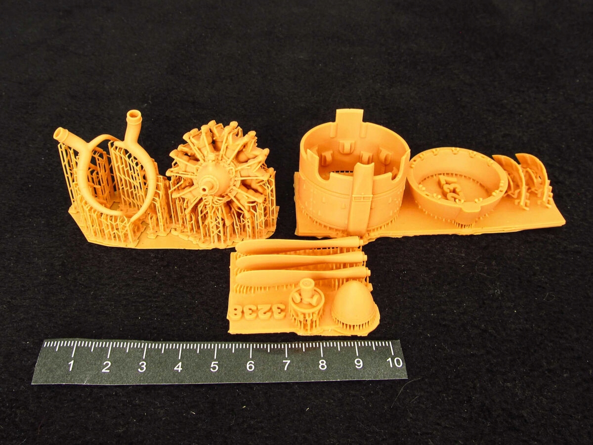 Fiat CR.42 Falco. Cowling and engine - Metallic Details MDR3237 skala 1/32