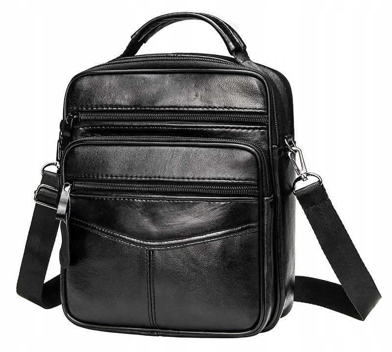 SKÓRZANA TORBA MĘSKA NA RAMIĘ POLSKA