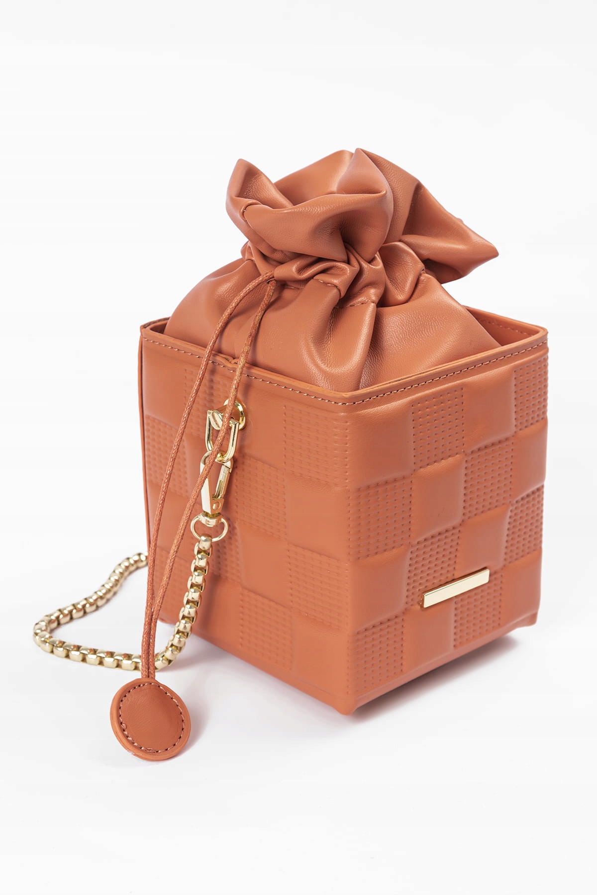 Torebka z pikowaniem POMARAŃCZOWA Marka inna