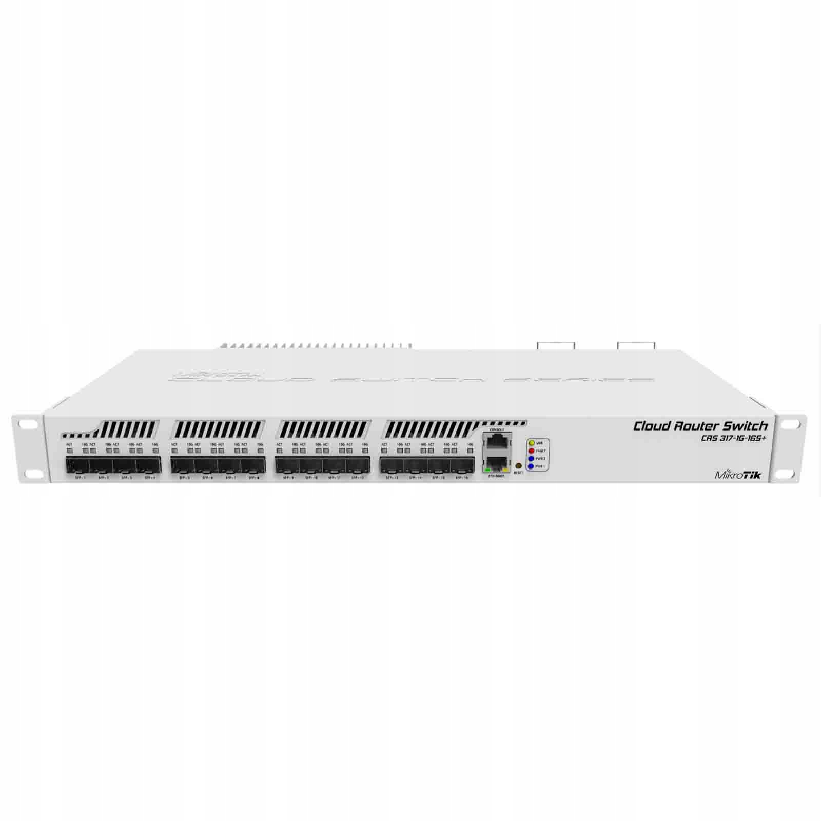 MikroTik CRS317-1G-16S+RM Cloud Router Switch 16xSFP+, przełącznik Sfp