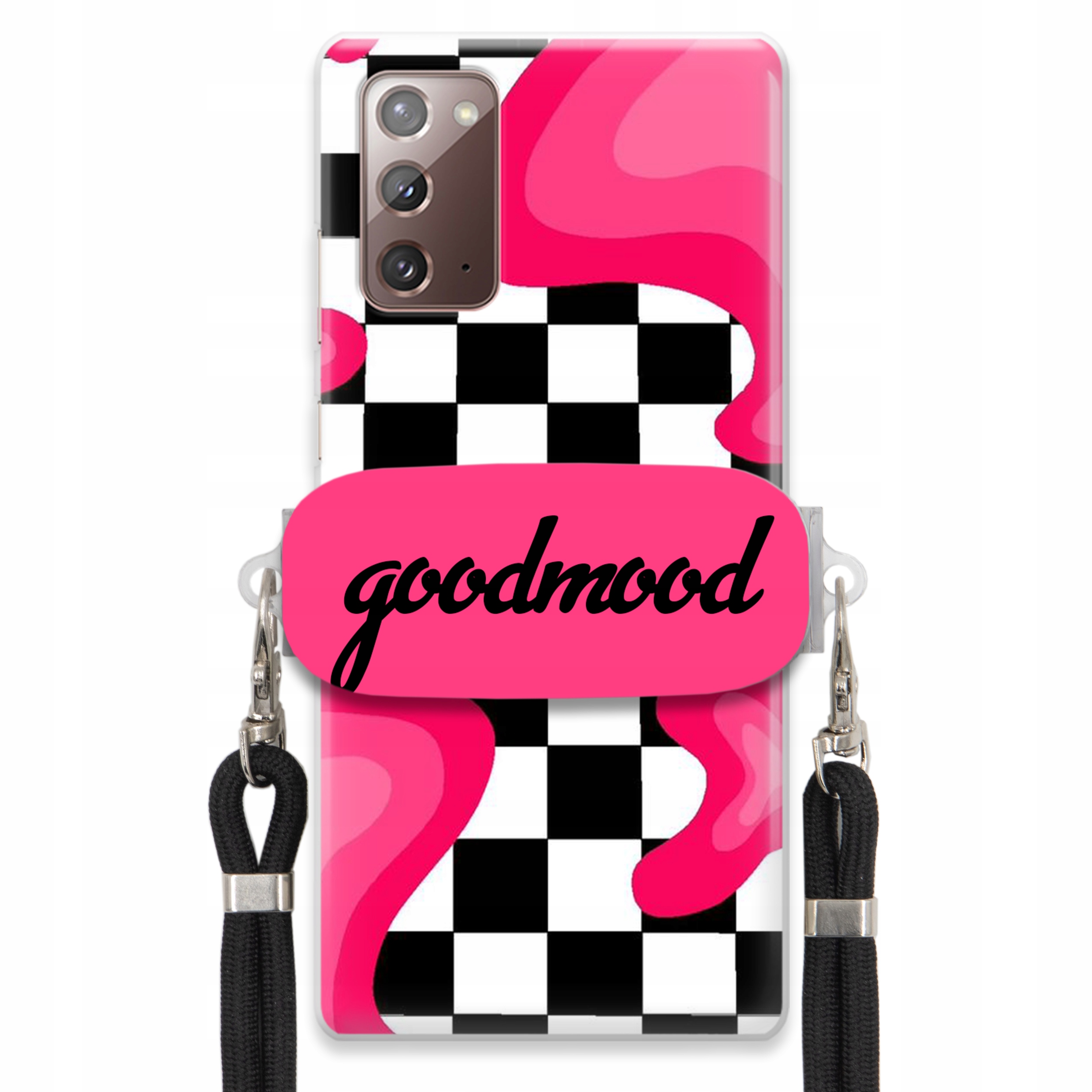 Pouzdro Pro Samsung Note 20 Set Case Držák Na Vodítko Černá For Teen Splash