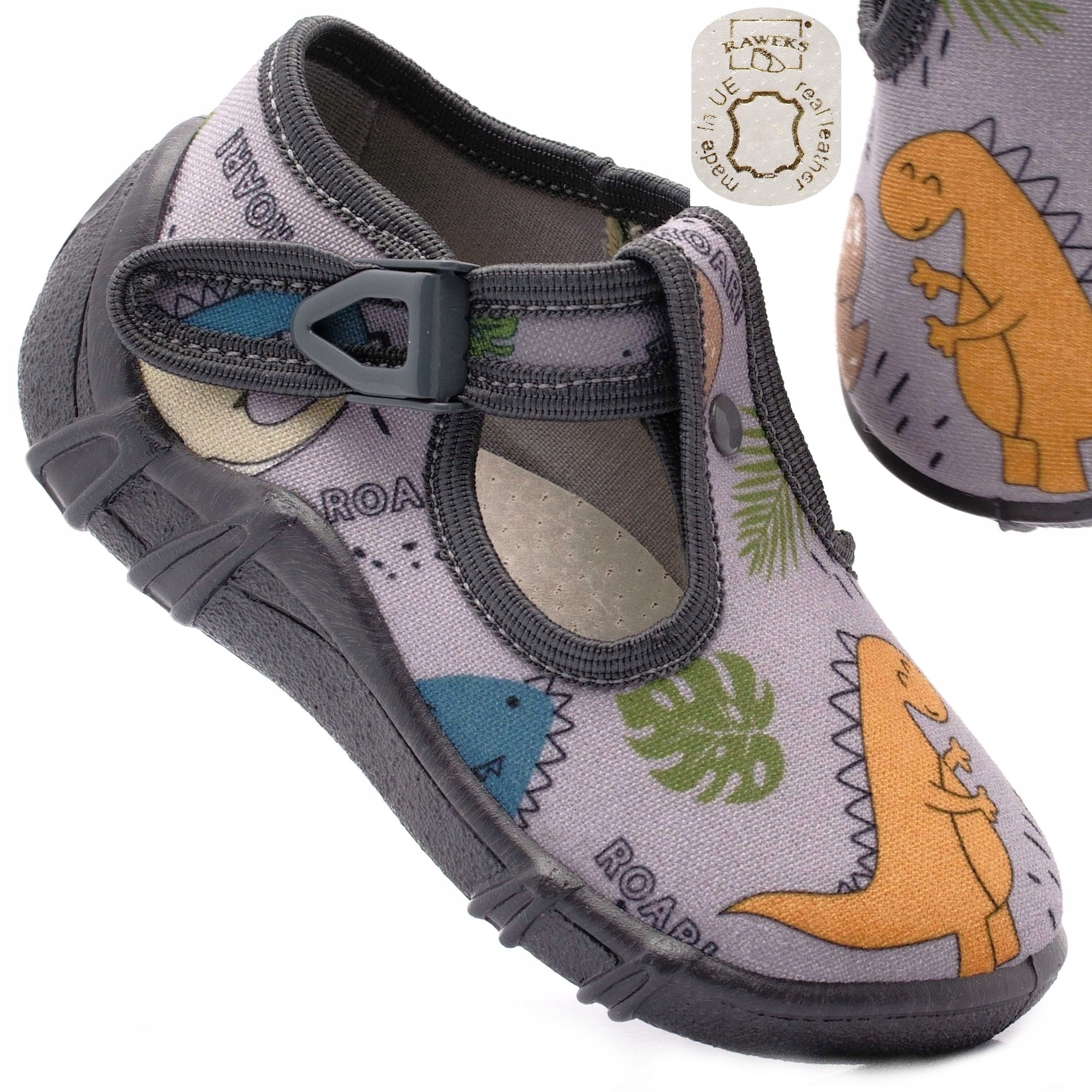 

Raweks Kapcie Dziecięce buty z wkładką skórzaną 19