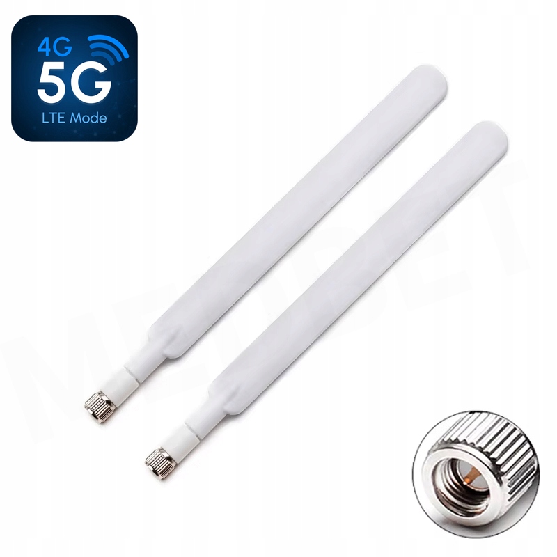 ZESTAW 2 x ANTENY DO MODEMÓW ROUTERÓW LTE 3G 4G 5G Wi-Fi 12 dBi WTYK SMA