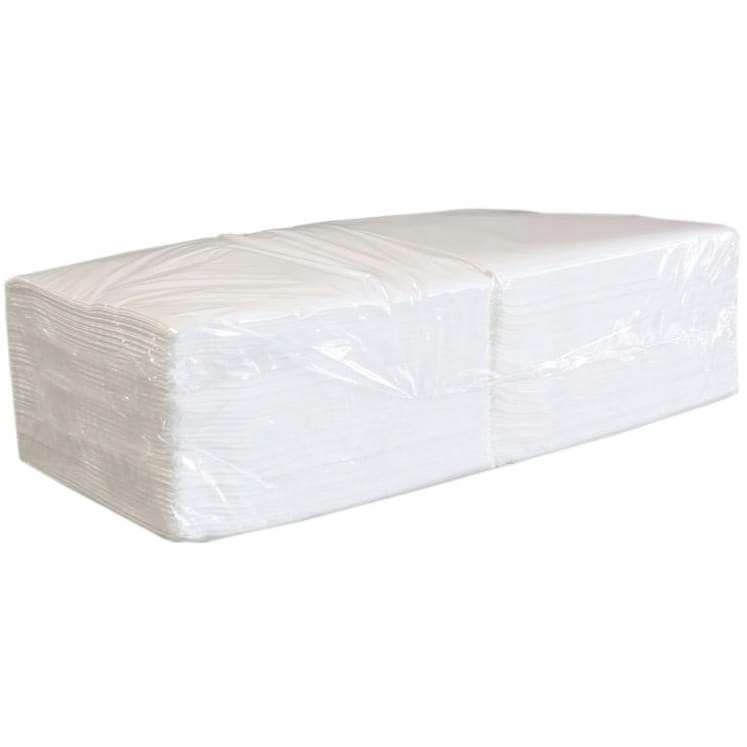 Merida Bílé Jednovrstvé Ubrousky 4000 Kusů 33 X 33 CM Celulóza TAB403