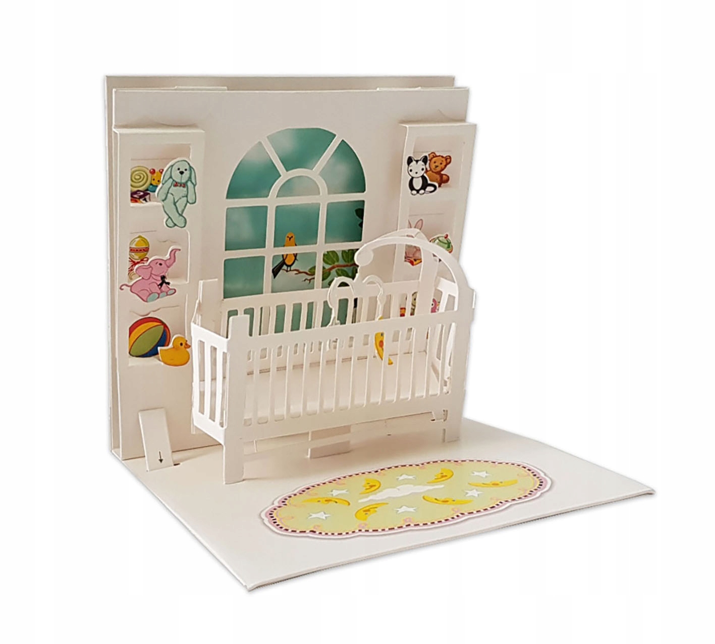 

kartka 3D Baby Shower narodziny gratulacje