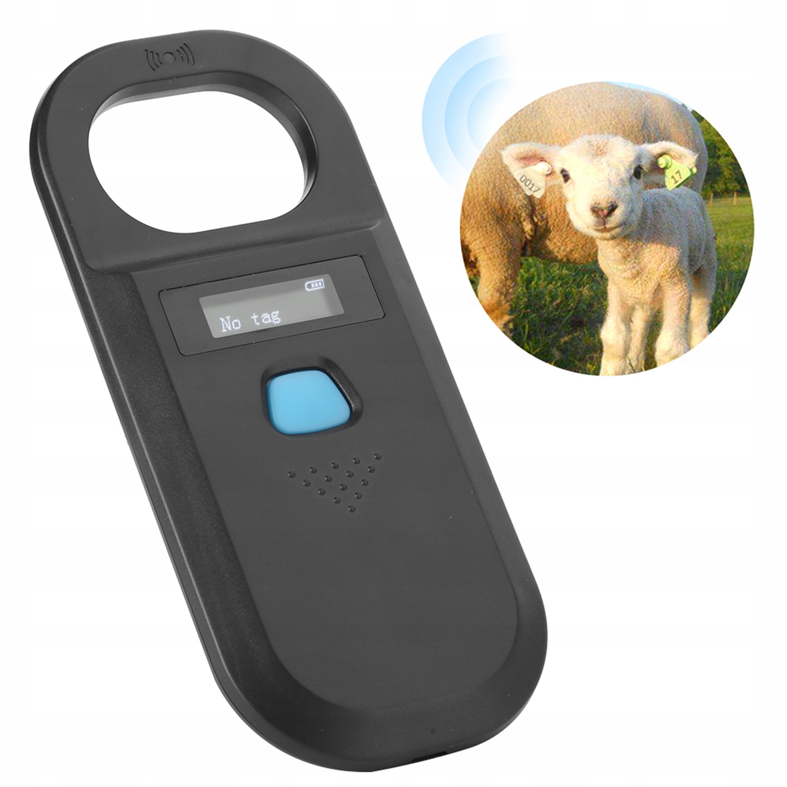 Přenosná Čtečka Identifikačních Čipů Zvířat S Baterií 900 mAh