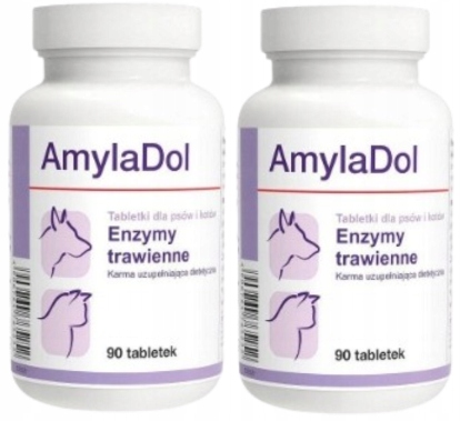 Levně Amyladol trávicí enzymy Na Trávení Pro Psa A Kočku 2x90 tablet