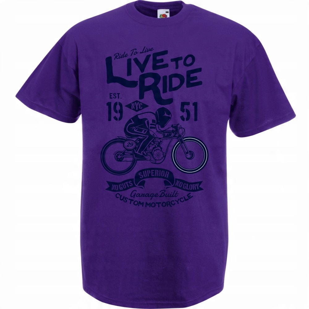 

Koszulka motocykl motocyklista Nyc XL fioletowa