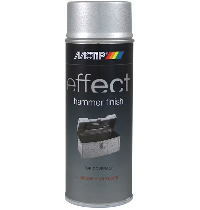 Lakier młotkowy w sprayu Hammer efekt młotkowy, srebrny 400 ml