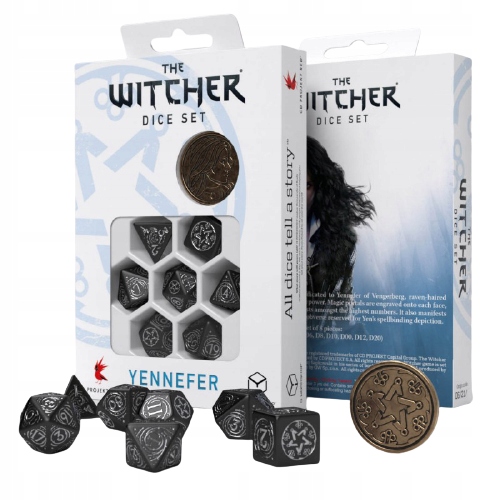 Komplet kości Wiedźmin: Yennefer Obsydianowa gwiazda