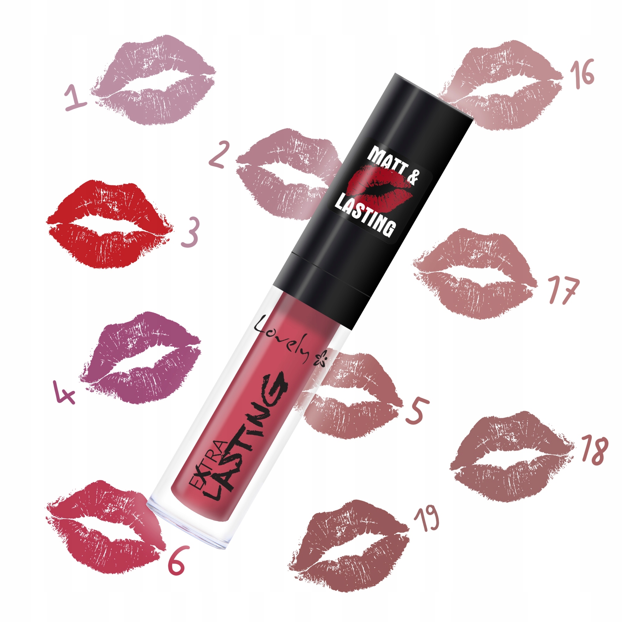 LOVELY Extra Lasting LIP GLOSS 2 Marka Lovely