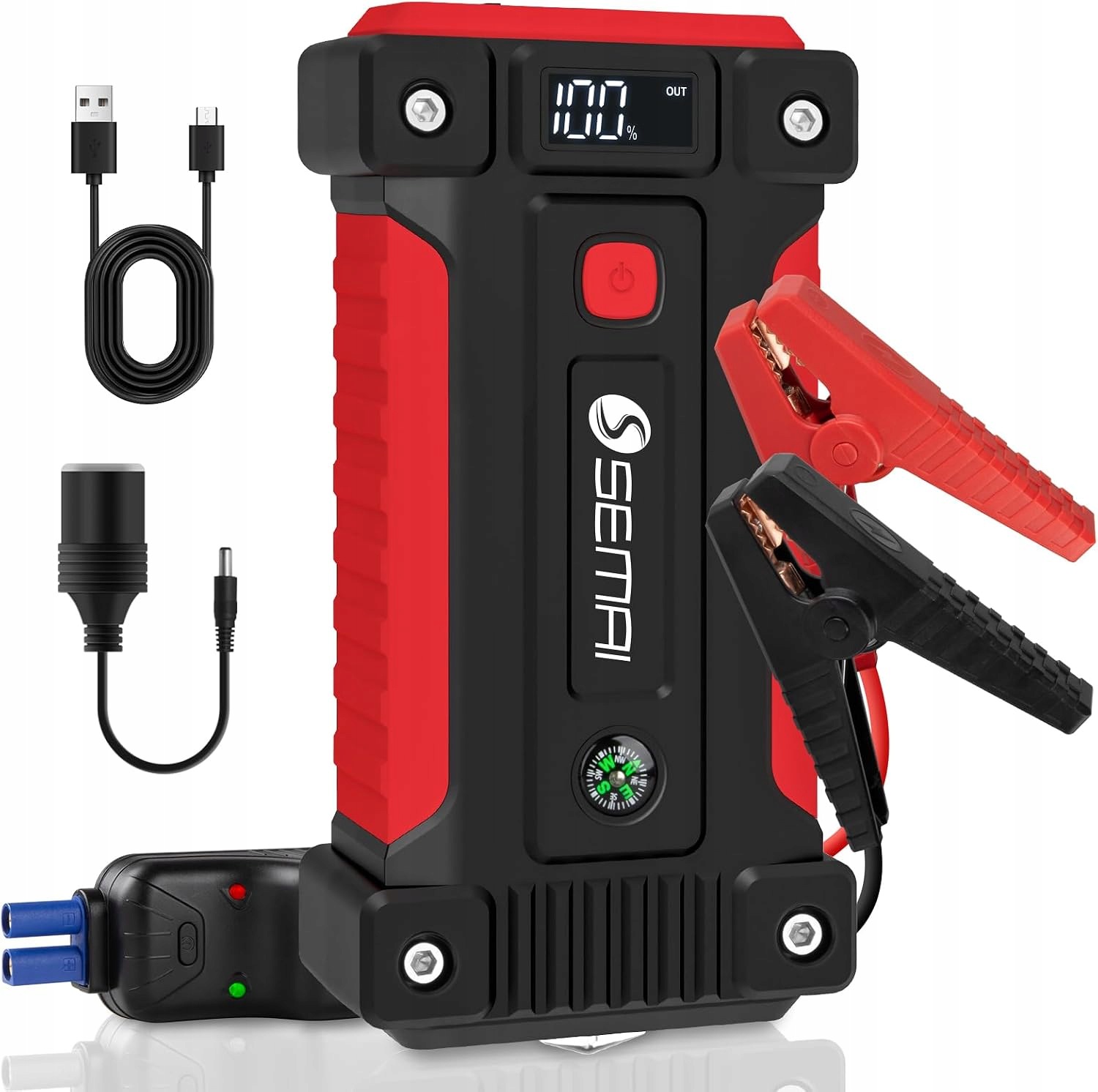 Pozwr-ocie Semai Power Bank rozruchowy 2000A Spitzenstrom 12000mAH, 12V