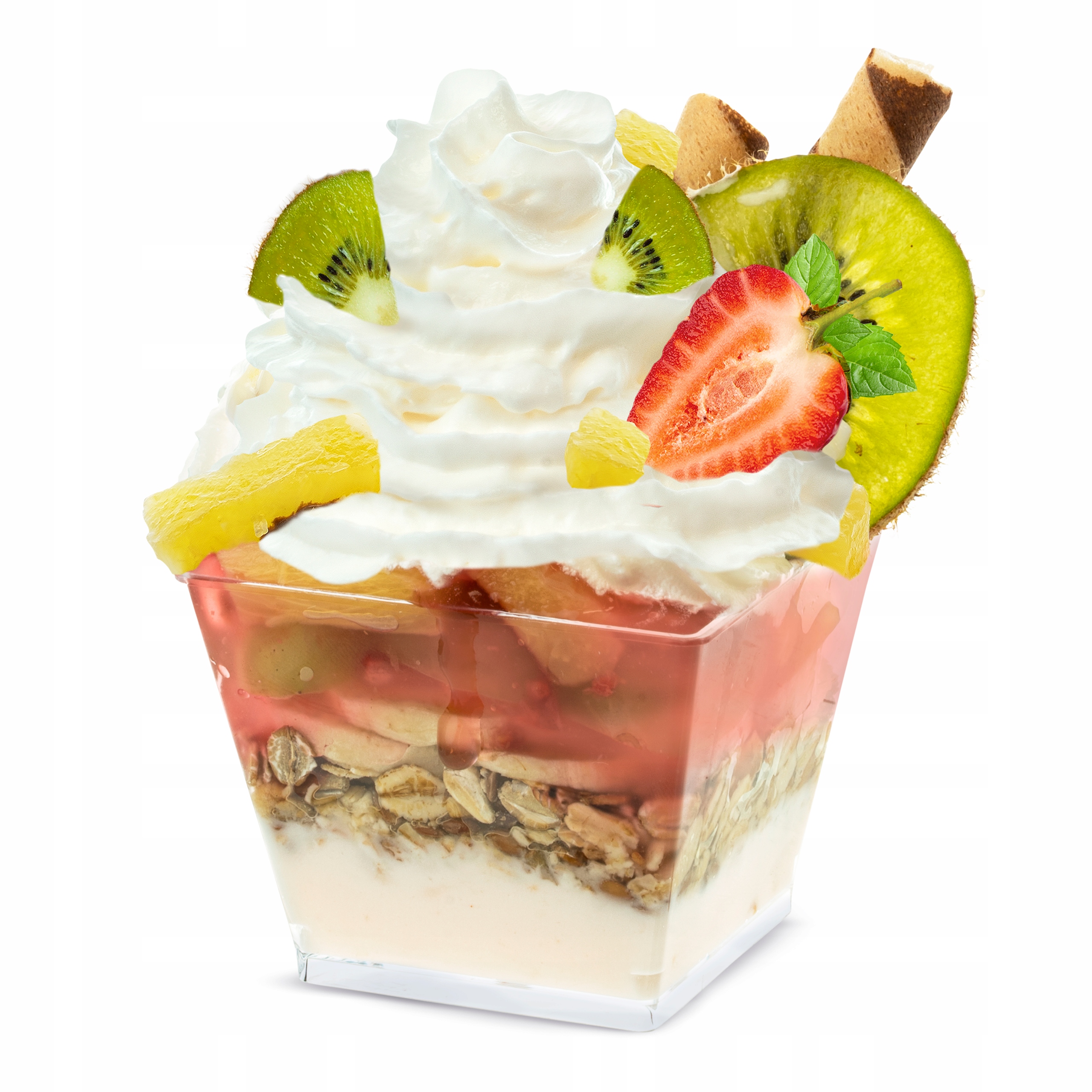 Pucharki POJEMNIKI do DESERÓW duże 200ml 25 sztuk Materiał plastik