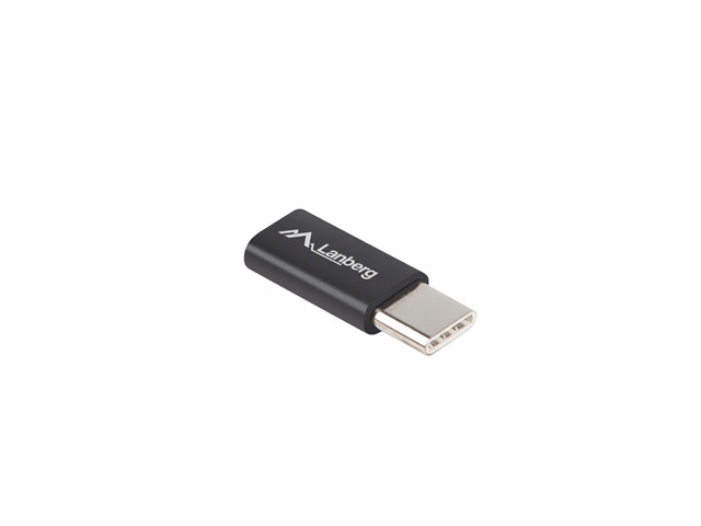 

Adapter Usb Typ-c M microUSB 2.0 F Czarny Lanberg