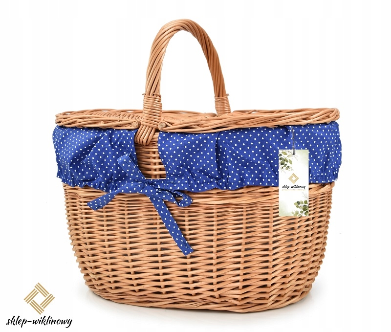 Košík na piknik Nákupní košík Polský Piknikový koš Dárkový koš XL