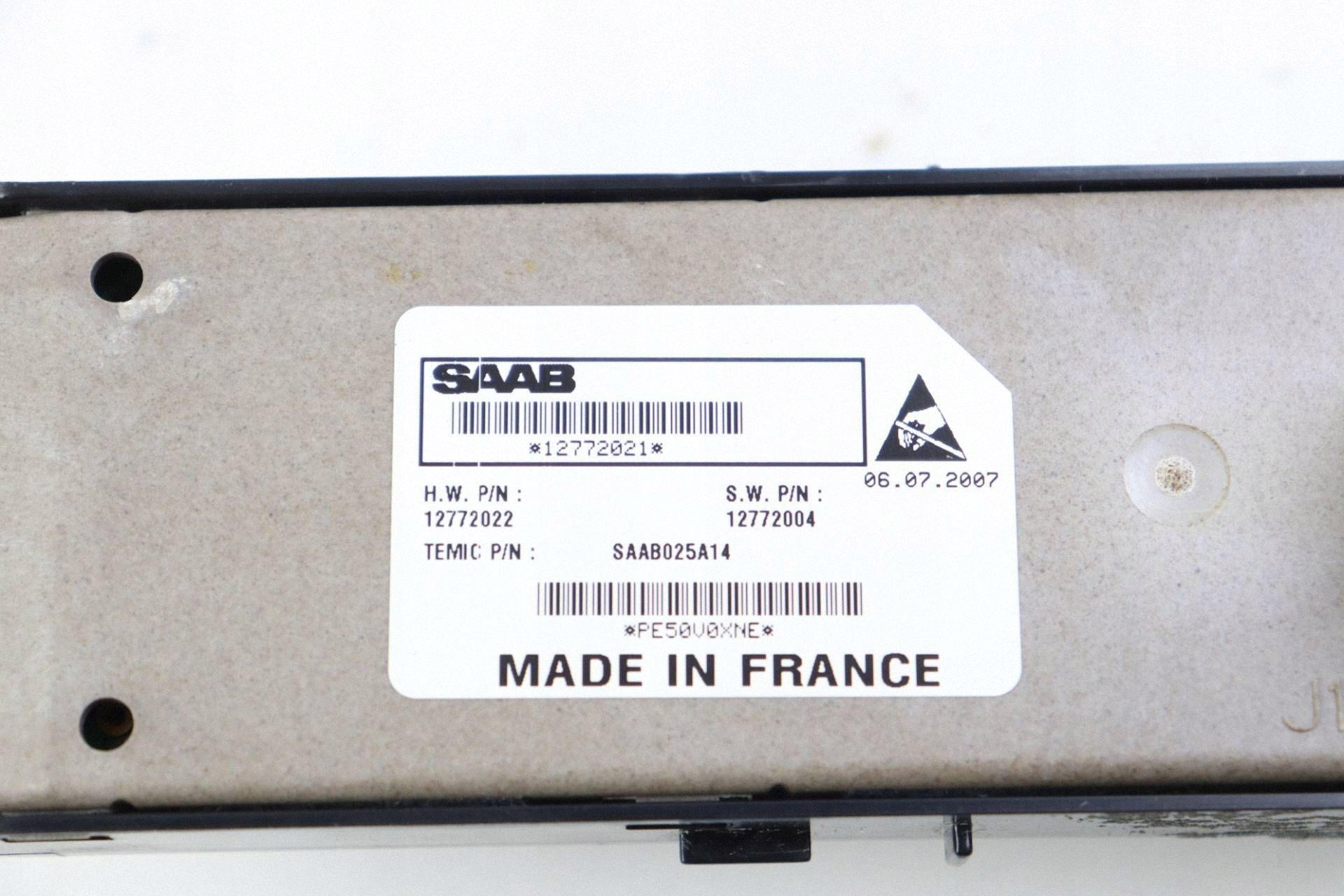 SAAB 9-3 93 II PANEL window control switch right front 12772021 12772022 EUROPA