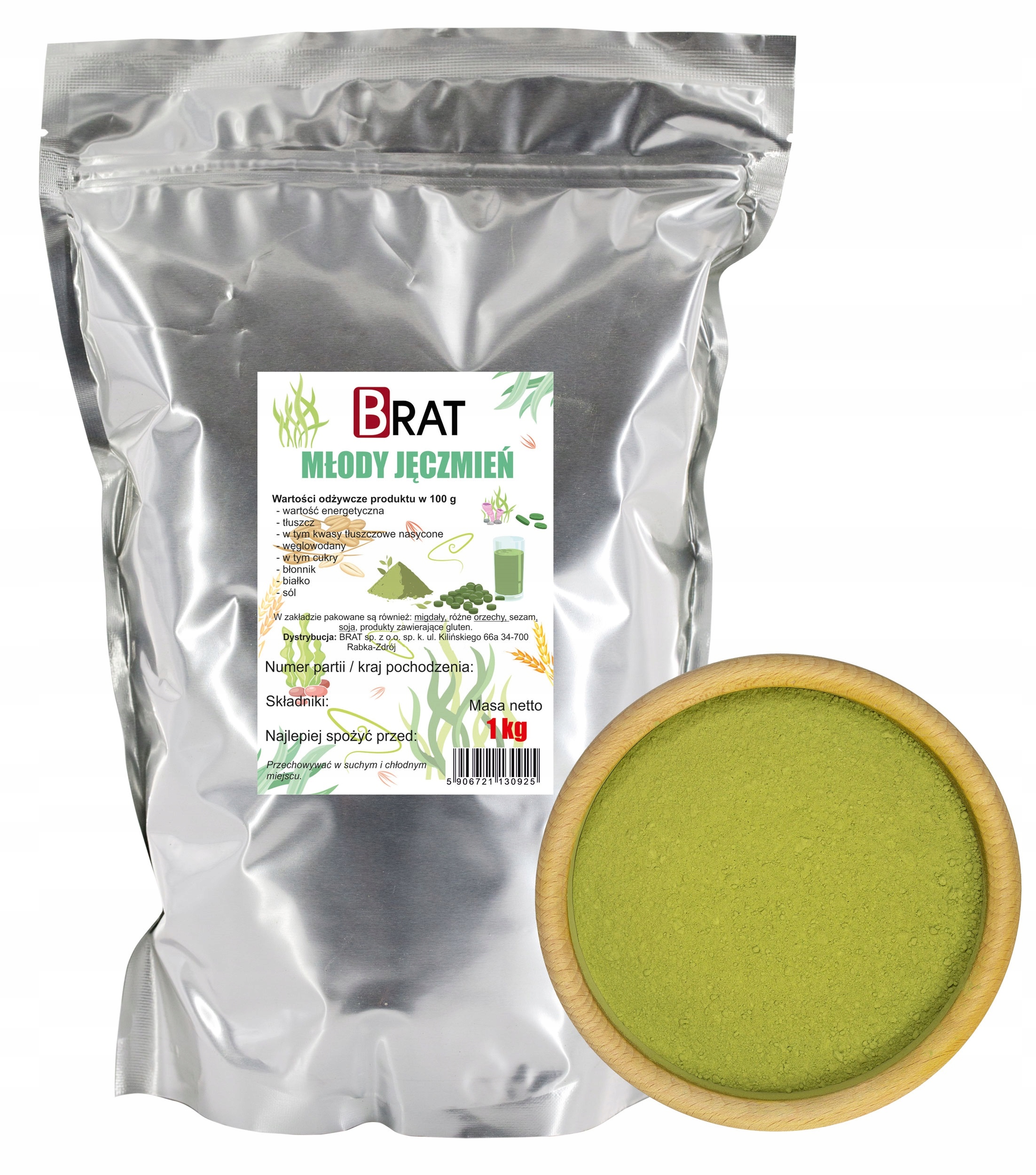 Levně 2X Brat Polský mladý ječmen 1kg