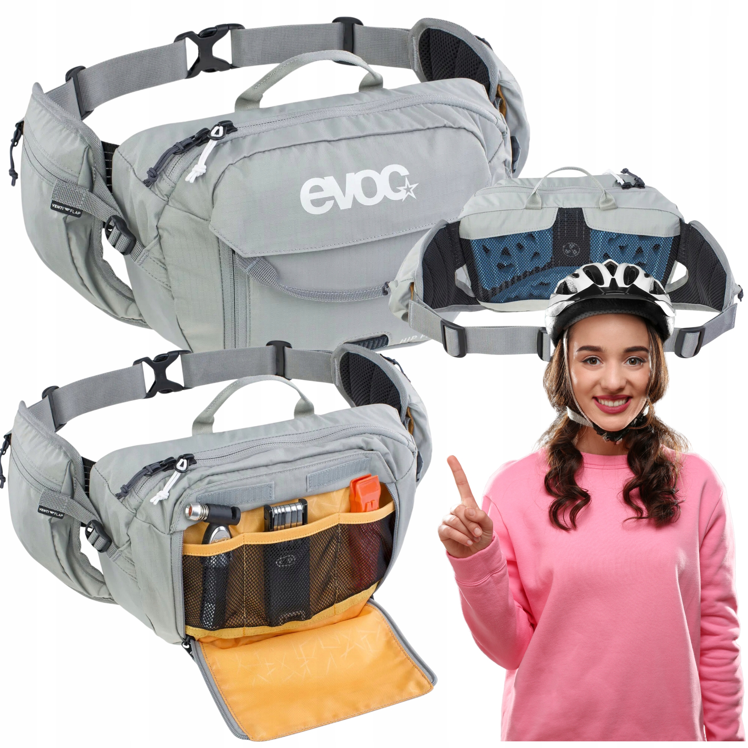 Ledvina Evoc Hip Pack 3 L stone