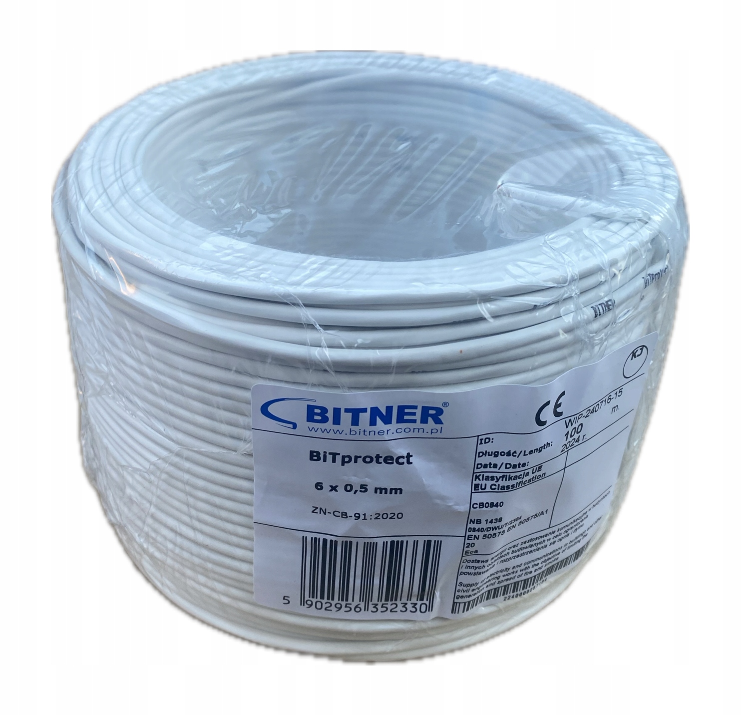 Kabel alarmowy YTDY Bitner 6x0.5 - 100m (BiTprotect)