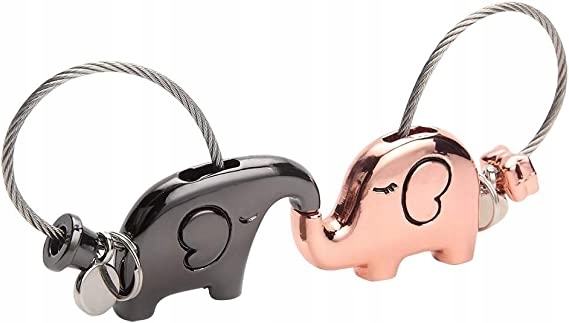 Brelok do kluczy 2 sztuki słonie