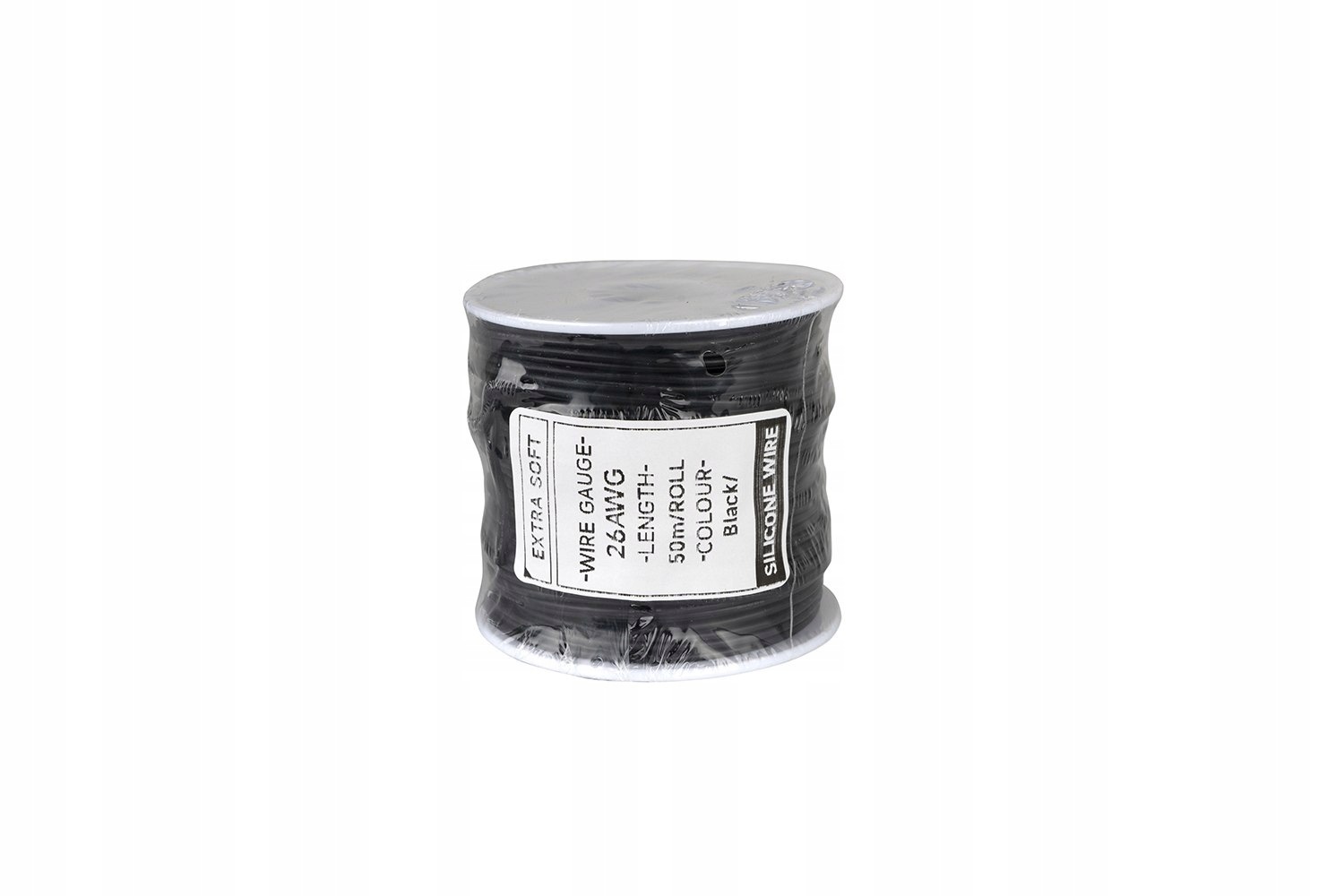 Silikonový kabel Htdrone AWG26 50 metrů, černý kabel pro elektro