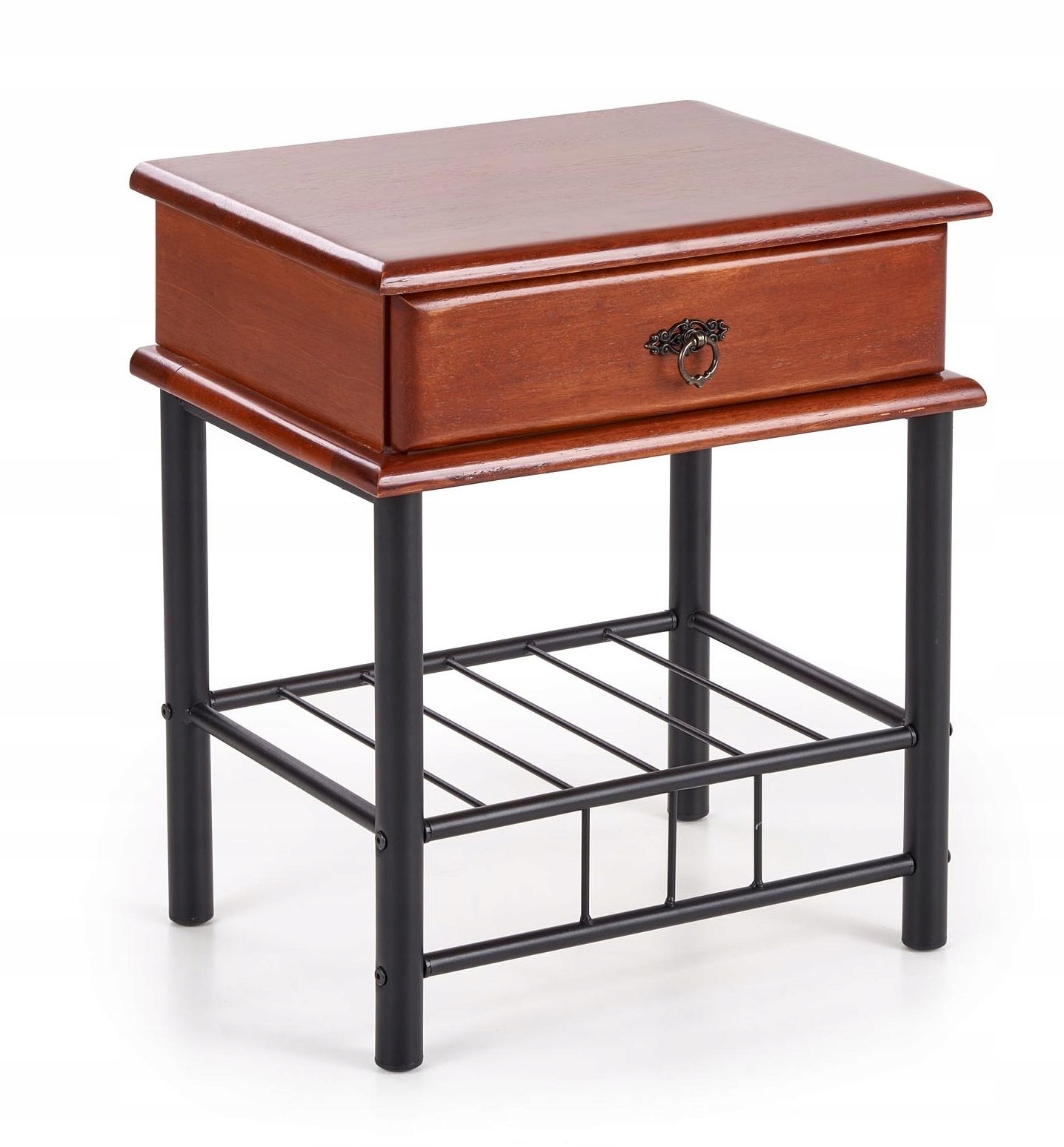 Nočná skrinka Halmar Fiona Kastlik, farba antickej čerešne