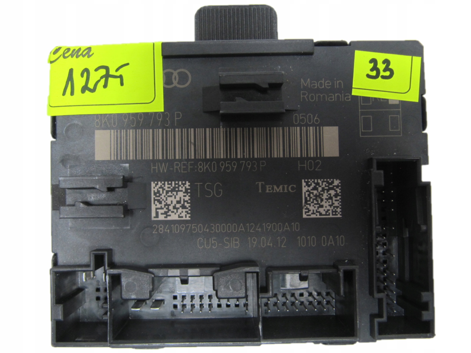 VW AUDI МОДУЛЬ УПРАВЛІННЯ ДВЕРИМА 8K0959793P