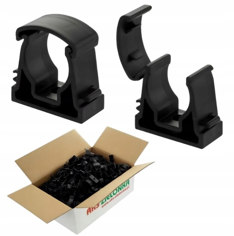 Uchwyt Zamykany Uniwersalny UZU-16 Czarny 100szt