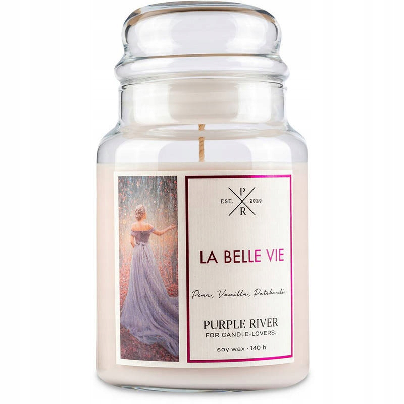 Sójová svíčka Purple River La Belle Vie 623 g