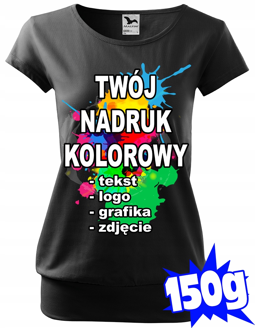 

Koszulka Z Własnym Nadrukiem damska 2XL City 01