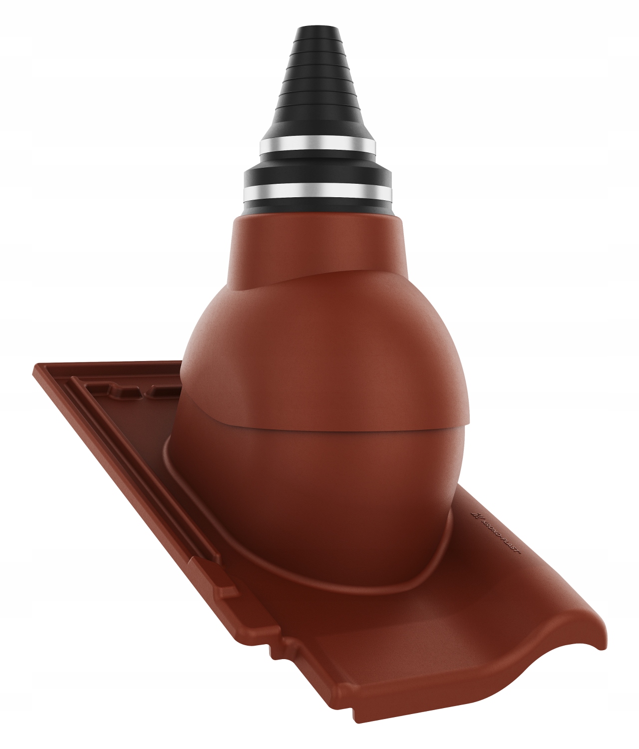 Anténní průchod pro vzduchotěsné střechy Bogen Innovo 12 Měděno-hnědý