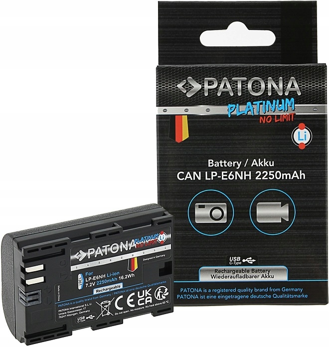 Akumulator Patona LP-E6NH Usb-c zamiennik Canon
