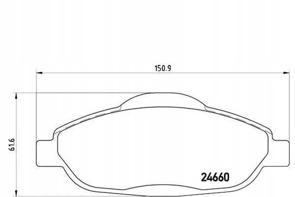 Brembo Brzdové Destičky Peugeot 308 07- Přední Brem
