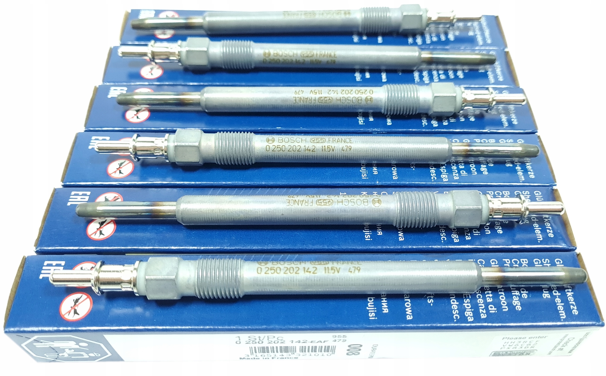 6X ŚWIECA ŻAROWA BOSCH MERCEDES W211 W220 320 CDI