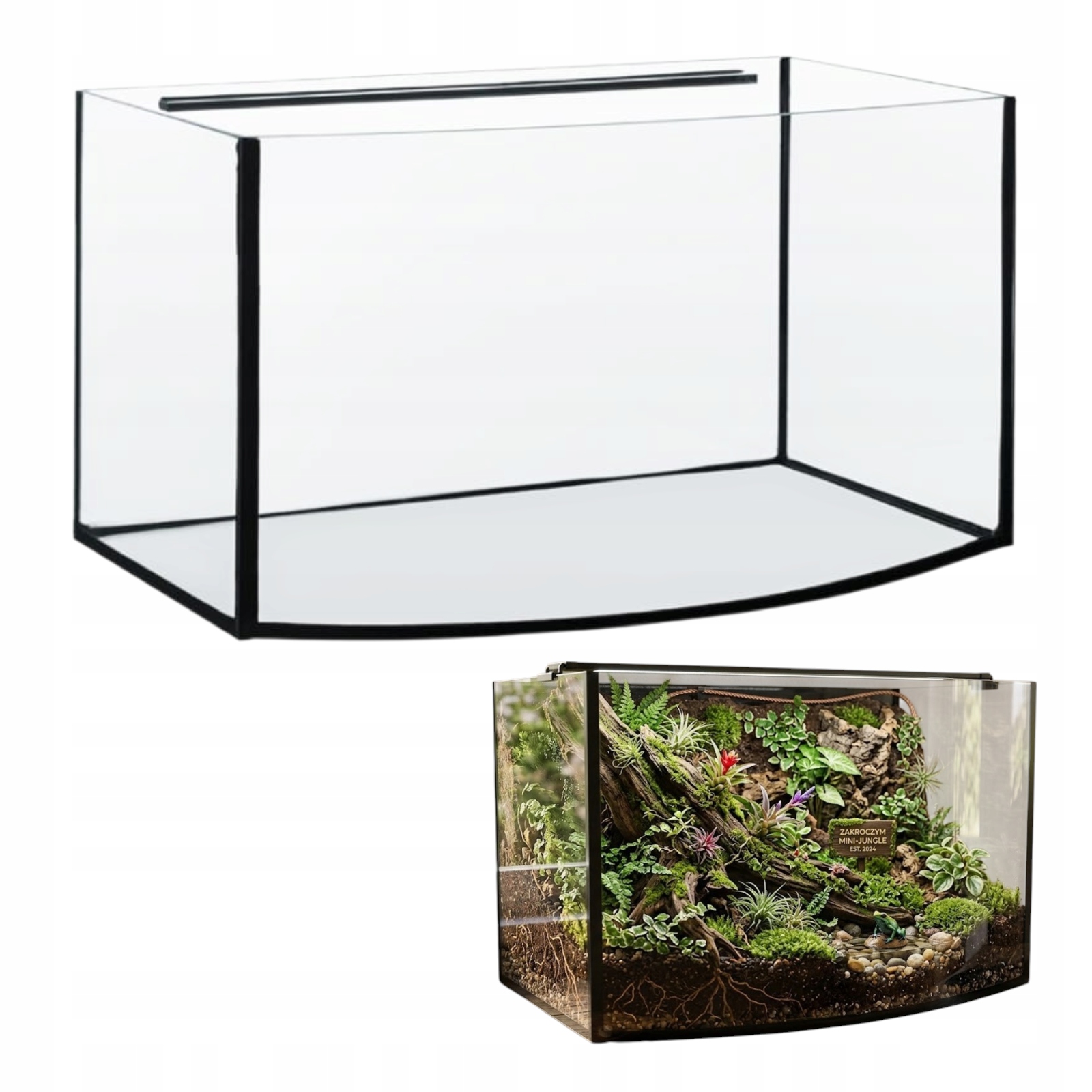 Akwarium Profilowane 100x40x50cm 200L – Panorama i Bezpieczeństwo