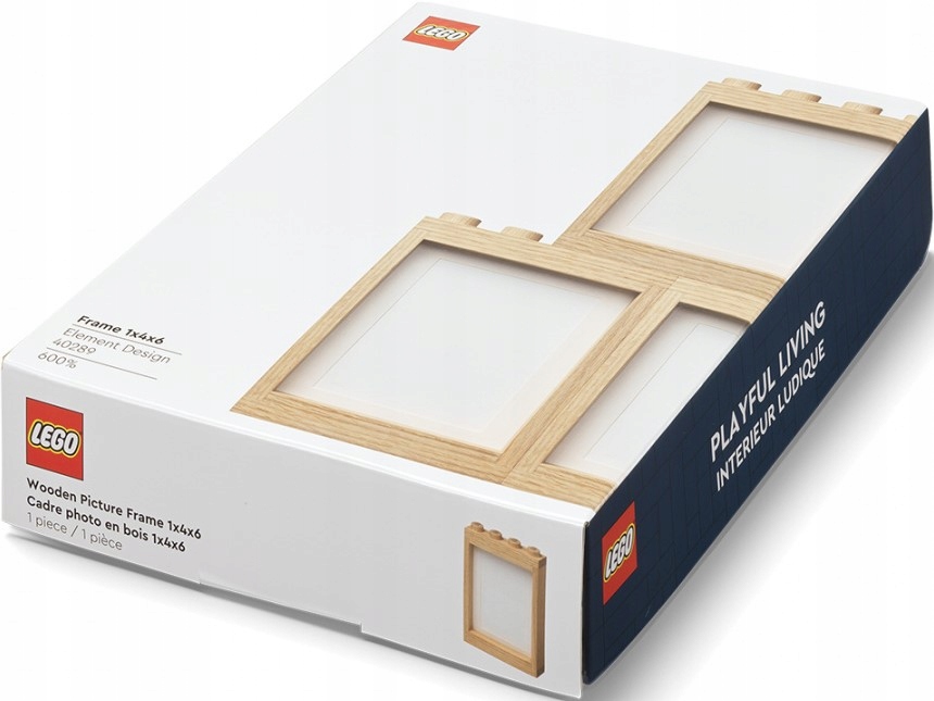 Drewniana ramka Lego na zdjęcia (Jasna) Lego