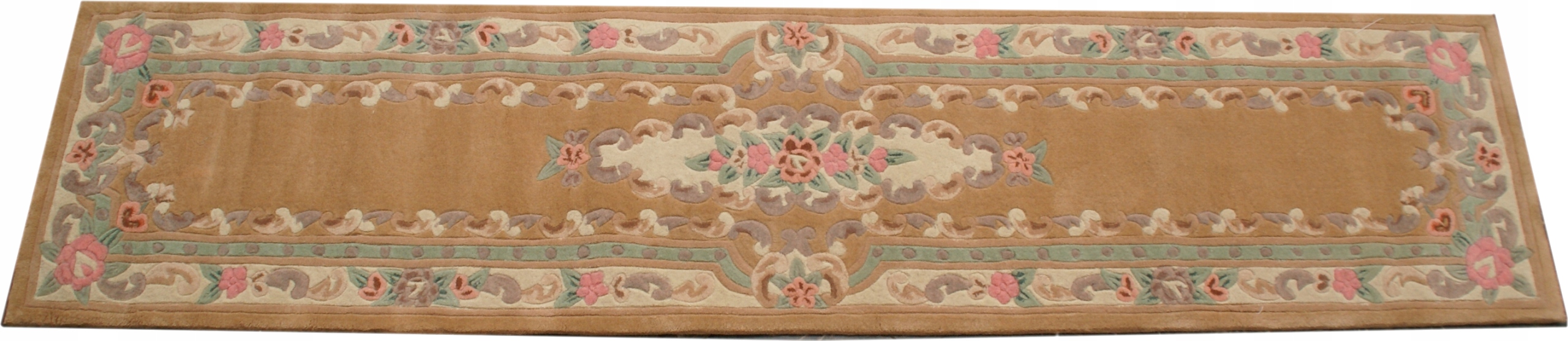 Vlnený koberec Aubusson 69x305 béžový